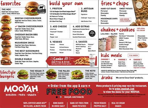 mooyah menu|More.